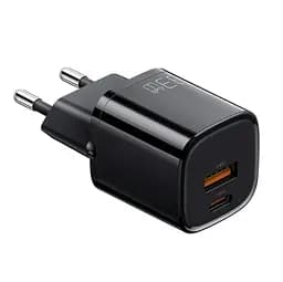 Мережевий зарядний пристрій McDodo Nano Series 33W PD + QC Dual Port Charger ( EU plug ) CH-0151 Чорний