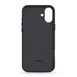 Силиконовый чехол с MagSafe для Apple iPhone 16 Plus, ICON2 MagCase, черный, противоударный, панель с мягкой подкладкой, защита всего корпуса, поддержка беспроводной зарядки, совместим с защитными стеклами и пленками, ArmorStandart (ARM78667) - мініатюра 2