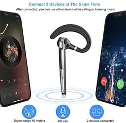Бездротова Bluetooth-гарнітура HSP-B6 PRO з кнопками керування шумозаглушенням Бізнес-гарнітура - мініатюра 5
