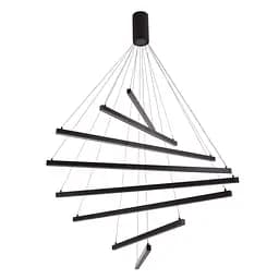 Люстра Brille подвесная лофт LED 96W WW BK(BL-833S/8)