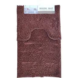 Набор ковриков для ванной Vezzer 60х90 и 50х40 см темно-коричневый (VZ2038DBrown)