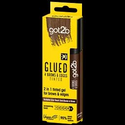 Тонуючий гель для укладання брів та неслухняного волосся tinted Got2b Glued 4 Brows & Edges 16 мл коричневий