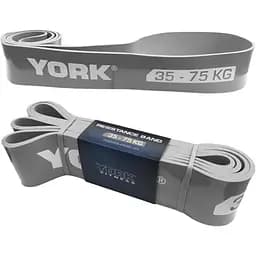 Резинка для фітнесу York 35-75кг - 2080x85x4,5 мм, сірий - мініатюра 7