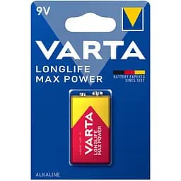Батарейка Varta Longlife Max Power 6LR61 Alkaline 1 шт. (4722101401)