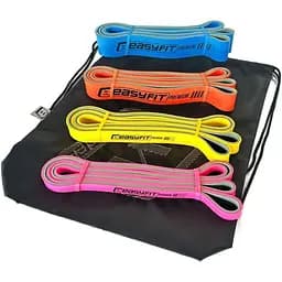 Набір двошарових гумок для підтягування EasyFit Premium 7-63 кг 4 шт. (EF-7634s)