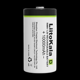 Акумулятор LiitoKala D (R20) 10000мАг 1.2V Ni-Mh (Білий)