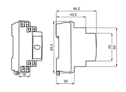 Сигнальний індикатор модульний SLD‑1 АСКО‑УКРЕМ (A0140030033) жовтий - мініатюра 5