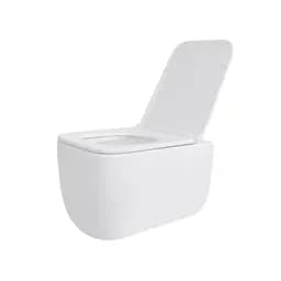 Унітаз підвісний Qtap Gemini безободковий з сидінням Soft-close QT2533076EUQW, Білий - мініатюра 9