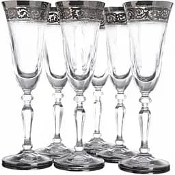 Набір келихів для шампанського Lora Версаль 135 мл 6 шт. Brass NGC43SETCHAMP