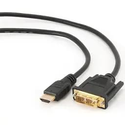 Кабель мультимедийный HDMI to DVI 18+1pin M, 1.8m Cablexpert (CC-HDMI-DVI-6)