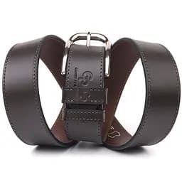 Ремінь шкіряний Grande Pelle чоловічий 4х120 см acs0024548 - мініатюра 5