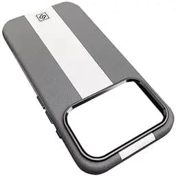 Шкіряний чохол Rally with MagSafe для Apple iPhone 17 Pro (6.3) Grey / White - мініатюра 2