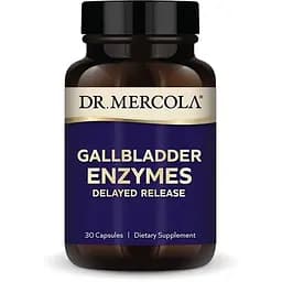 Смесь панкреатических ферментов Dr. Mercola Gallbladder Enzymes, 30 капсул для поддержания пищеварения