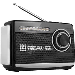 Радиоприемник портативный Real-EL X510 Black с фонариком