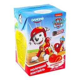 Коктейль молочний Danone ДанКолекція полуниця 2.5% 212 г