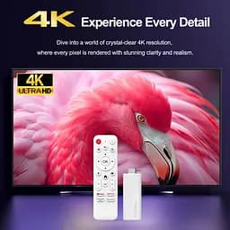 H96 MAX 2/16Gb Allwinner H313 Android 10 смарт ТВ стік - мініатюра 3