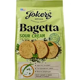 Багет пшеничний сушений Jokers Сметана та зелень 75 г