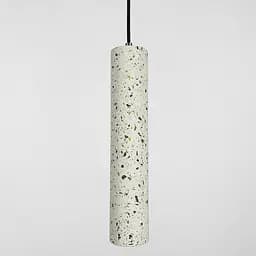 Підвіс Terrazzo Cylinder Long із білим бетонним плафоном 30х6 см Line.F MJ 163-60*300 WT - мініатюра 6