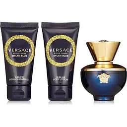 Набор Versace Dylan Blue Pour Femme 50 мл парфюмированная вода, 50 мл лосьон для тела, 50 мл гель для душа