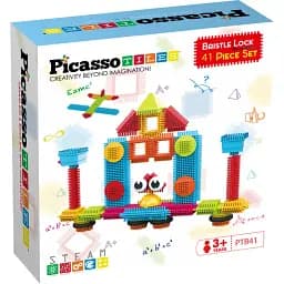 Конструктор Picasso Tiles Hedgehog Building Blocks Set 41 деталь (PTB41)