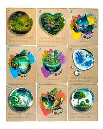 Тетради ученические 48 листов клетка Екокартон Back brown с выборочным объемным УФ-лаком, 10 шт. в упаковке