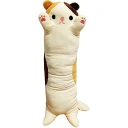 М'яка іграшка антистрес Bambi Кіт батон 70 см біла