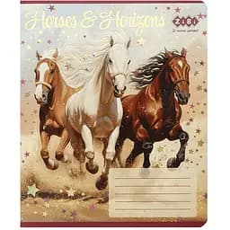 Упаковка зошитів ZiBi Kids Line Horses 24 аркуші в лінію 20 шт. (ZB25.1770L) - мініатюра 4