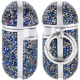 TPU чохол Bling World Rock Diamond для навушників AirPods 1/2 Синій - мініатюра 3