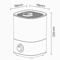 Зволожувач повітря Xiaomi Xiaoda Desk Humidifier F100 2.5L (XD-F100-01) - мініатюра 8
