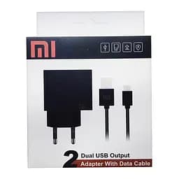 СЗарядний пристрій Xiaomi Mi-HQ 2 USB 2 А зарядний пристрій + Micro кабель чорний - мініатюра 2