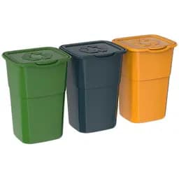 Набор сортировочных баков Eco Plastmeccanica 50 л 3 шт. (00-00020033)