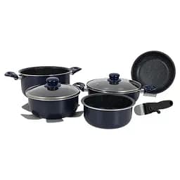 Набор кухонной посуды алюминиевый 8 шт. Gimex Cookware Set induction 8 предметов Bule (6977228)