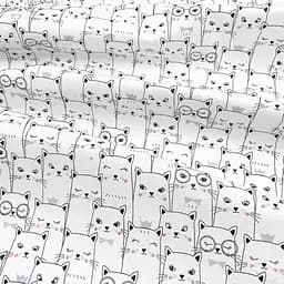 Дитяча постільна білизна в ліжечко CATS CS1, білий (CatsWhite_Rose_140) - мініатюра 10