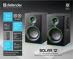 Акустика 2.0 Solar 12BT 230В Black (65712) Defender teh0021661 - мініатюра 7
