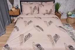 Комплект постільної білизни Moon&Star Бязь Gold Люкс Feathers King Size 220x240 наволочки 4х70х70 - мініатюра 3