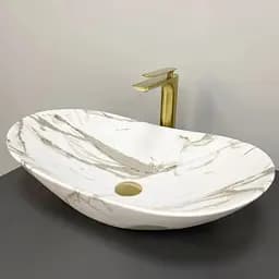 Умивальник VBI Turin лава матовий накладний VBI-011511, Мармур