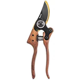 Секатор садовий Bradas V-SERIES, TITANIUM & WOOD обвідне лезо зі сталі SK5 (KT-V1039)