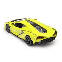 Автомодель TechnoDrive Lamborghini Sian, 1:32, жовта (250346U) - мініатюра 3