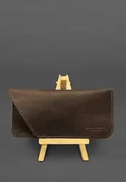 Кожаный чехол для очков Темно-коричневый Crazy Horse