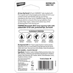 Бальзам для губ Carmex зі смаком ананаса та м'яти 10 г - мініатюра 3
