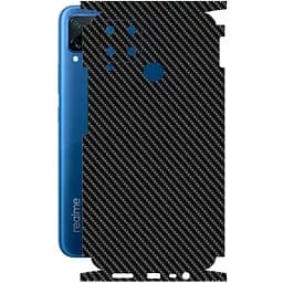 Захисна плівка StatusSKIN для Realme C15 Корпус Вініл Карбон чорний