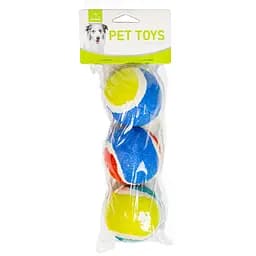 Игрушка для собак Nunbell Мяч Теннисный 6 см, 3 шт. (YM0133)