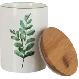 Ємність для зберігання J-line 600 мл з листом евкаліпта (98382)