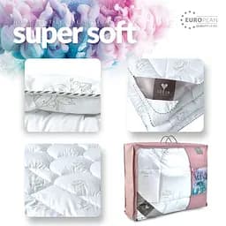 Ковдра зимова Ideia Super Soft Classic, 210х175 см, білий (8-11788) - мініатюра 7