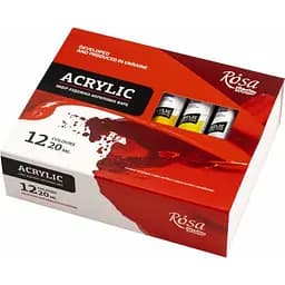 Набір акрилових фарб 12х20 мл Rosa Studio