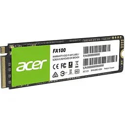 SSD 256Gb Acer FA100 M.2 2280 NVMe 1.4 PCIe Gen 3x4 3D NAND, Retail - мініатюра 2