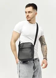 Чоловіча сумка месенджер Sambag Makros чорна 23 × 19 × 7 см (70278001m) - мініатюра 6