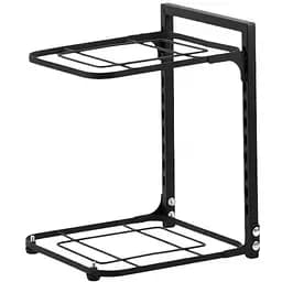 Полка-органайзер кухонный Stenson под кастрюли 2 яруса 26x22x33 см R94697 черный (35466)