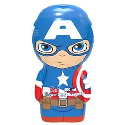 Шампунь-гель 2 в 1 Air-Val Captain America 2D 400 мл (8411114090337)