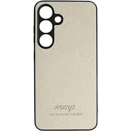 Чохол Huryl Leather Case Samsung Galaxy S24+ Cream